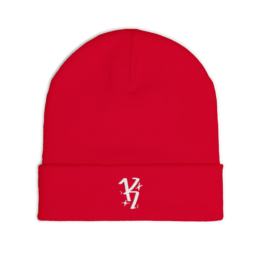 KNEESMITH Graffiti Embroidered Logo Beanie